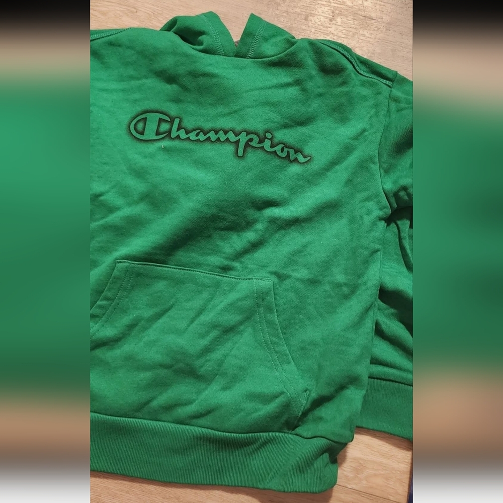 Champion Emerald Green Hoodie Sweatshirt Boys 6 Y New